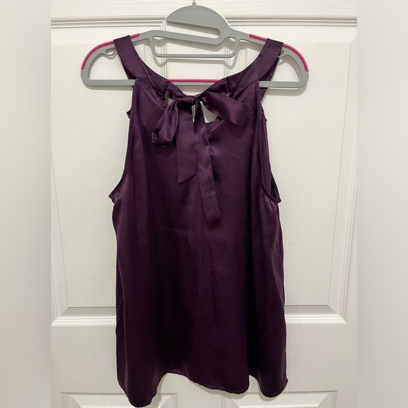 KENAR Silk Purple Blouse Size L - Picture 2 of 9